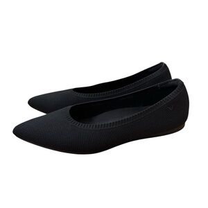 Vivaia Aria Pointed-Toe Ballet Flats Black 37.5 US 7 Casual Comfort Minimalist